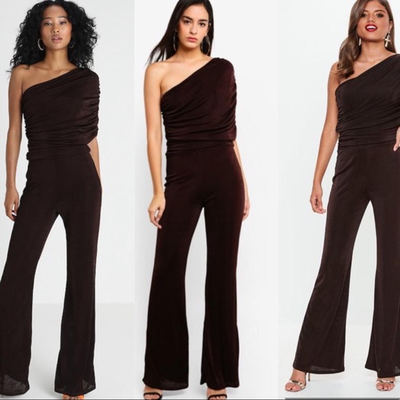 One Shoulder Drape Jumpsuit - Picture 6 of 13